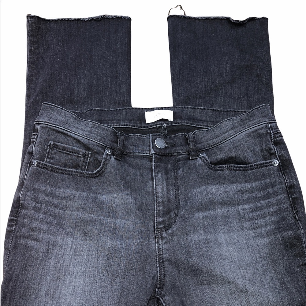 LOFT outlet size 6 Demi boot raw hem jeans